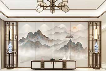 金阊森佰汇航空纤维(山水画系列)