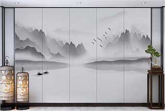 金阊森佰汇航空纤维（山水画系列）